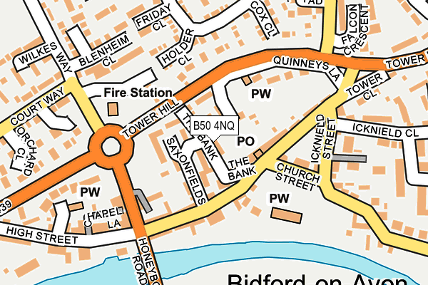 B50 4NQ map - OS OpenMap – Local (Ordnance Survey)