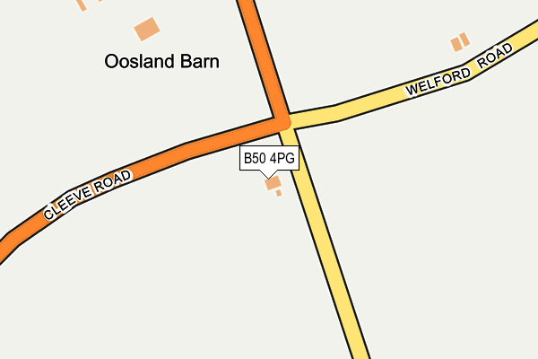 B50 4PG map - OS OpenMap – Local (Ordnance Survey)