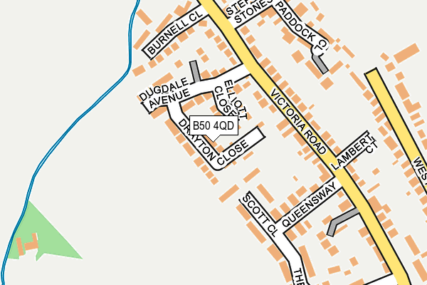 B50 4QD map - OS OpenMap – Local (Ordnance Survey)
