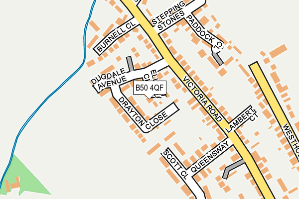 B50 4QF map - OS OpenMap – Local (Ordnance Survey)