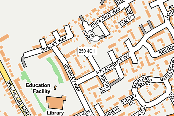 B50 4QH map - OS OpenMap – Local (Ordnance Survey)