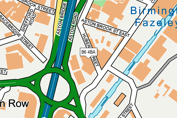 B6 4BA map - OS OpenMap – Local (Ordnance Survey)