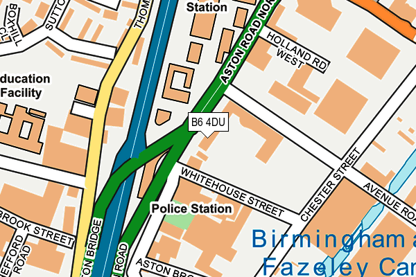 B6 4DU map - OS OpenMap – Local (Ordnance Survey)