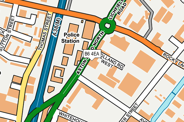 B6 4EA map - OS OpenMap – Local (Ordnance Survey)