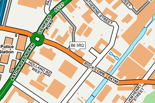 B6 5RQ map - OS OpenMap – Local (Ordnance Survey)