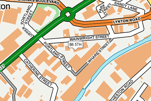 B6 5TH map - OS OpenMap – Local (Ordnance Survey)