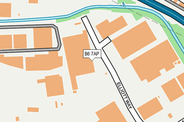 B6 7AP map - OS OpenMap – Local (Ordnance Survey)