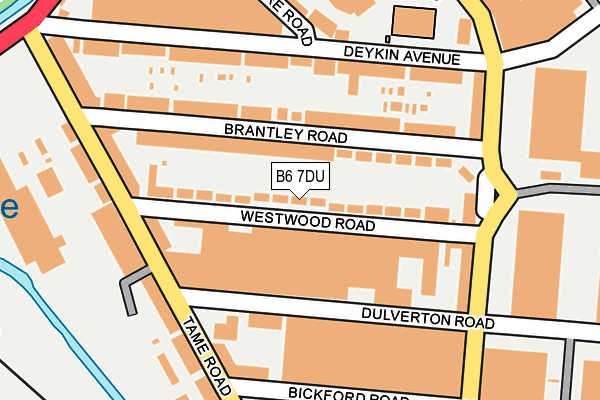 B6 7DU map - OS OpenMap – Local (Ordnance Survey)