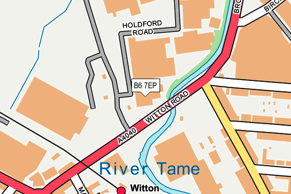 B6 7EP map - OS OpenMap – Local (Ordnance Survey)