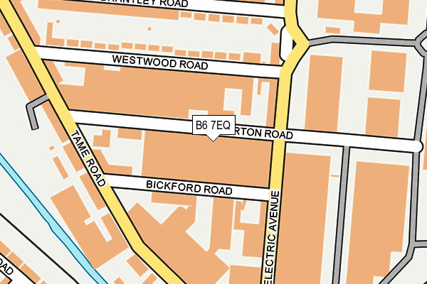 B6 7EQ map - OS OpenMap – Local (Ordnance Survey)