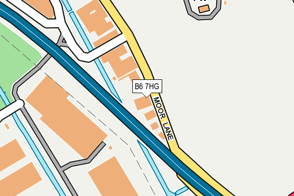 B6 7HG map - OS OpenMap – Local (Ordnance Survey)