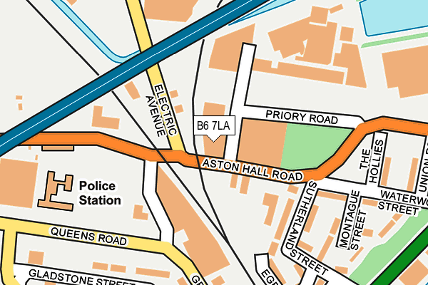 B6 7LA map - OS OpenMap – Local (Ordnance Survey)