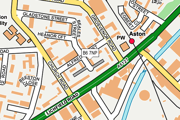 B6 7NP map - OS OpenMap – Local (Ordnance Survey)