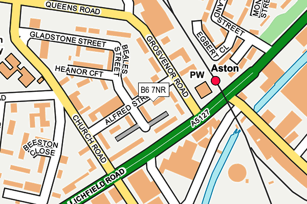 B6 7NR map - OS OpenMap – Local (Ordnance Survey)