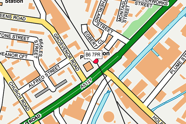 B6 7PR map - OS OpenMap – Local (Ordnance Survey)