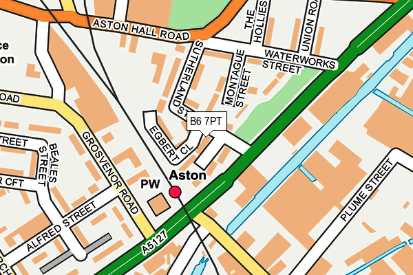 B6 7PT map - OS OpenMap – Local (Ordnance Survey)