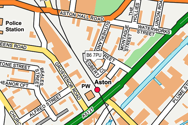 B6 7PU map - OS OpenMap – Local (Ordnance Survey)