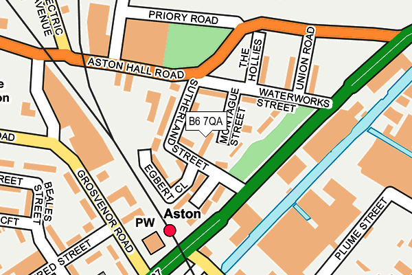 B6 7QA map - OS OpenMap – Local (Ordnance Survey)