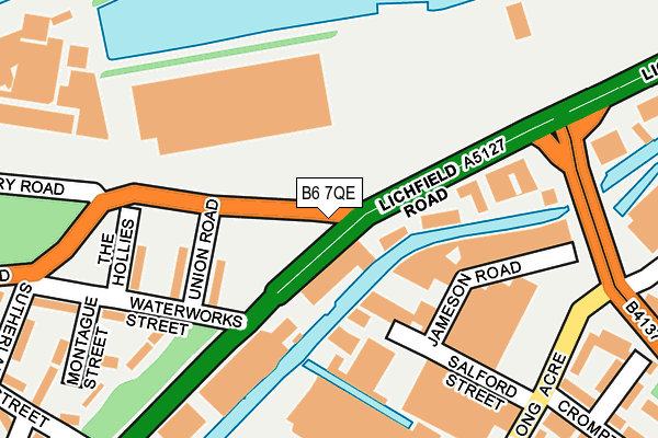 B6 7QE map - OS OpenMap – Local (Ordnance Survey)