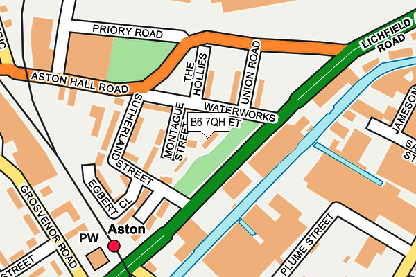 B6 7QH map - OS OpenMap – Local (Ordnance Survey)