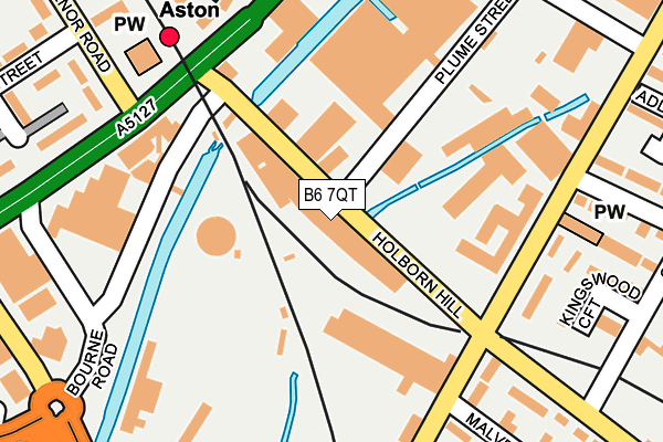 B6 7QT map - OS OpenMap – Local (Ordnance Survey)