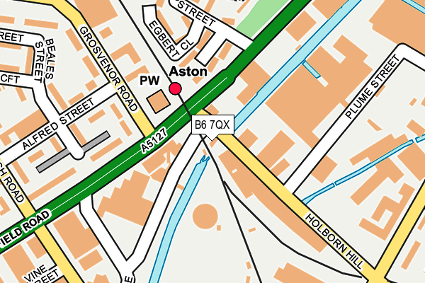 B6 7QX map - OS OpenMap – Local (Ordnance Survey)