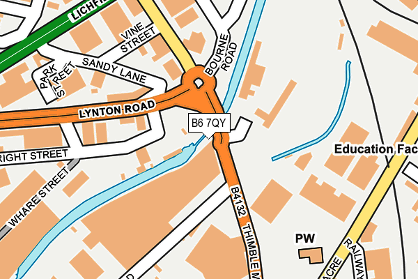 B6 7QY map - OS OpenMap – Local (Ordnance Survey)