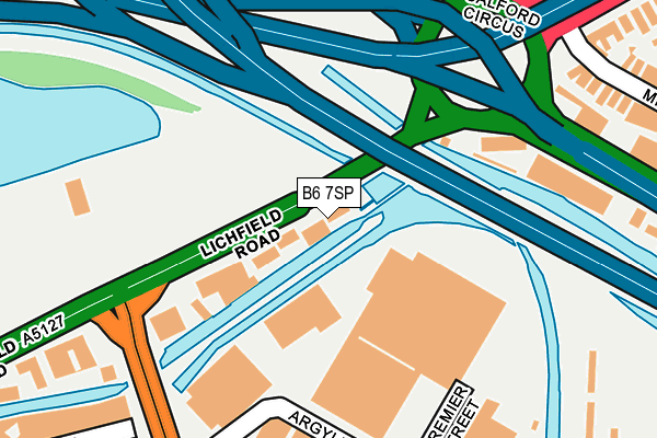 B6 7SP map - OS OpenMap – Local (Ordnance Survey)