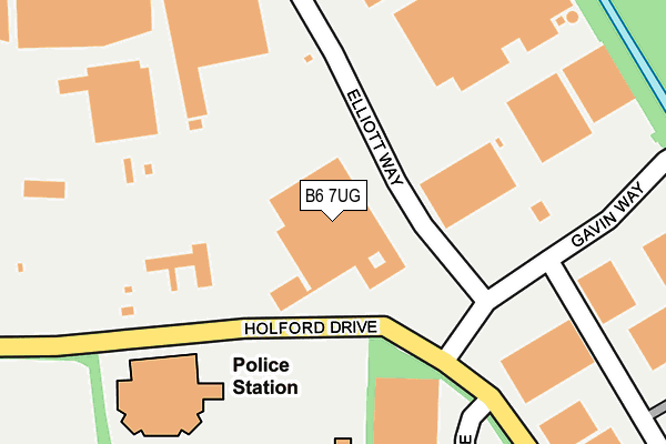 B6 7UG map - OS OpenMap – Local (Ordnance Survey)