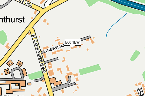 B60 1BW map - OS OpenMap – Local (Ordnance Survey)