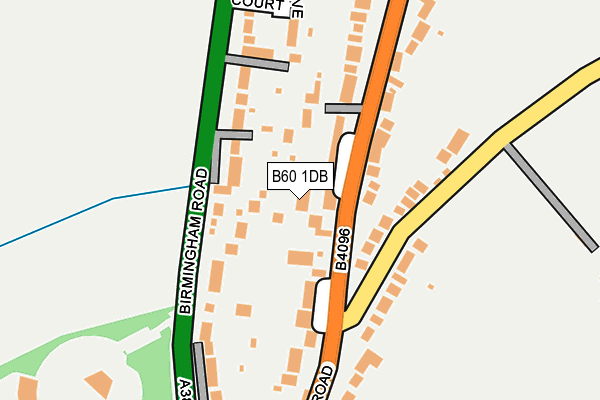 B60 1DB map - OS OpenMap – Local (Ordnance Survey)