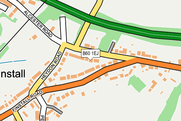 B60 1EJ map - OS OpenMap – Local (Ordnance Survey)