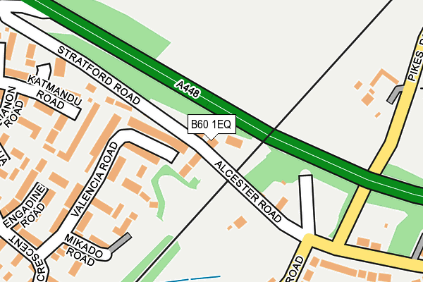 B60 1EQ map - OS OpenMap – Local (Ordnance Survey)