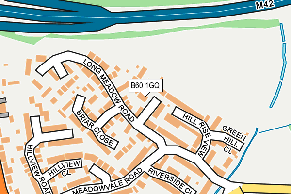 B60 1GQ map - OS OpenMap – Local (Ordnance Survey)