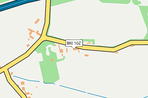 B60 1GZ map - OS OpenMap – Local (Ordnance Survey)