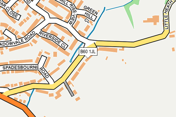 B60 1JL map - OS OpenMap – Local (Ordnance Survey)