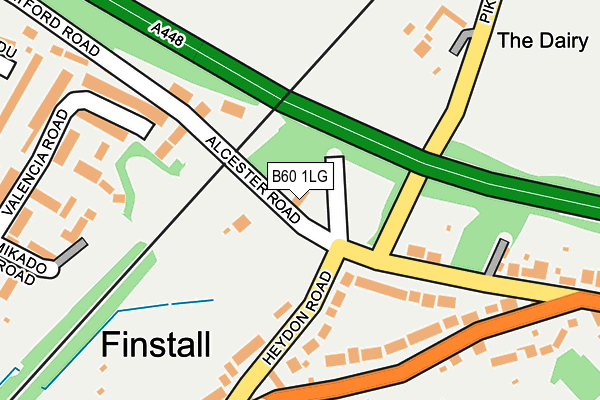 B60 1LG map - OS OpenMap – Local (Ordnance Survey)