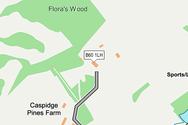 B60 1LH map - OS OpenMap – Local (Ordnance Survey)
