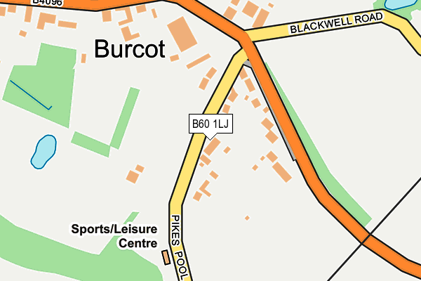 B60 1LJ map - OS OpenMap – Local (Ordnance Survey)