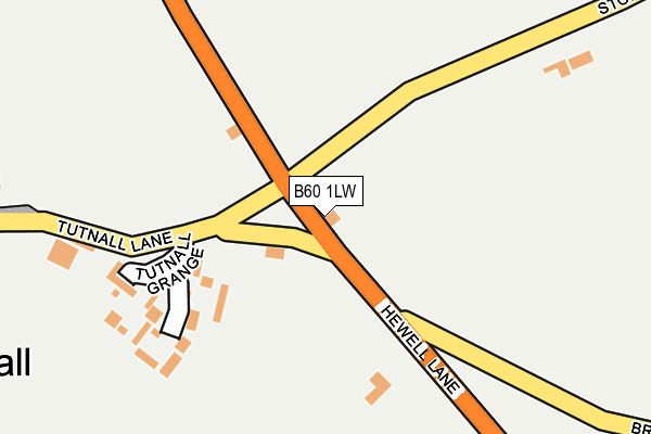 B60 1LW map - OS OpenMap – Local (Ordnance Survey)