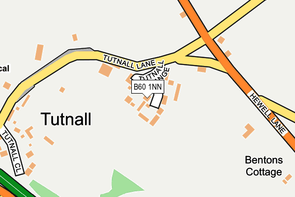 B60 1NN map - OS OpenMap – Local (Ordnance Survey)