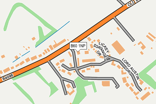 B60 1NP map - OS OpenMap – Local (Ordnance Survey)