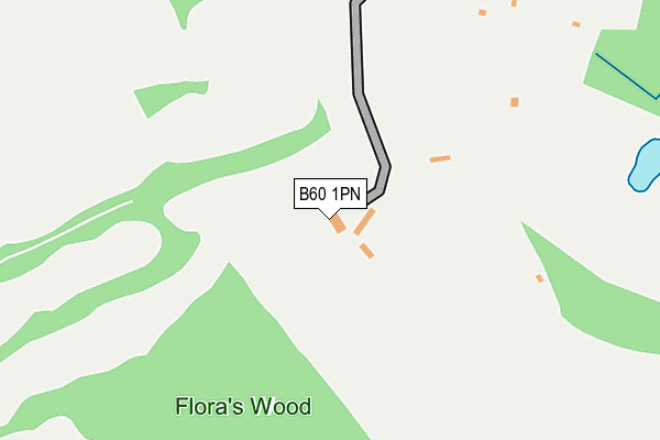 B60 1PN map - OS OpenMap – Local (Ordnance Survey)