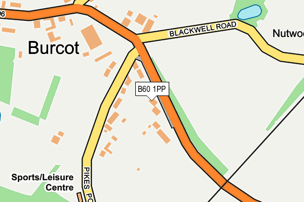 B60 1PP map - OS OpenMap – Local (Ordnance Survey)