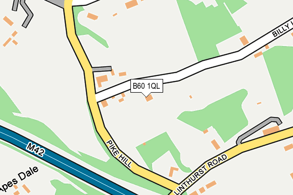 B60 1QL map - OS OpenMap – Local (Ordnance Survey)