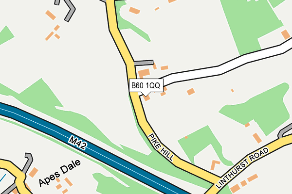 B60 1QQ map - OS OpenMap – Local (Ordnance Survey)