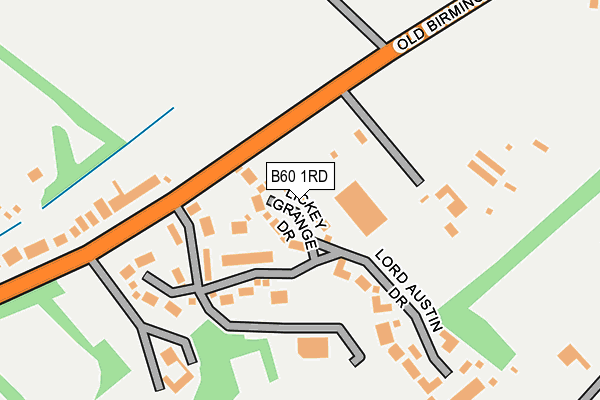 B60 1RD map - OS OpenMap – Local (Ordnance Survey)
