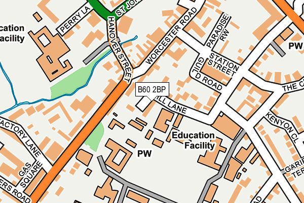 B60 2BP map - OS OpenMap – Local (Ordnance Survey)