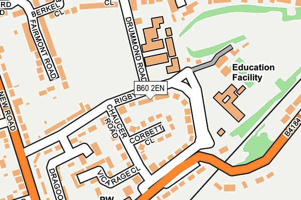 B60 2EN map - OS OpenMap – Local (Ordnance Survey)