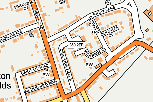 B60 2ER map - OS OpenMap – Local (Ordnance Survey)